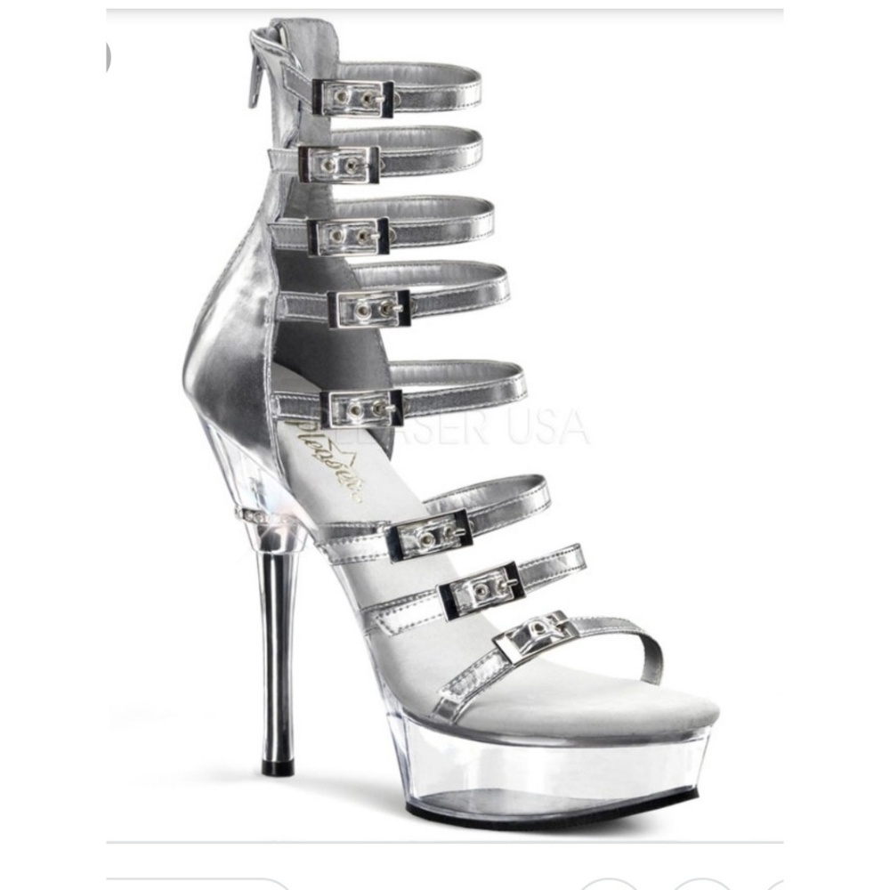 Pleaser sexy strappy heels‎